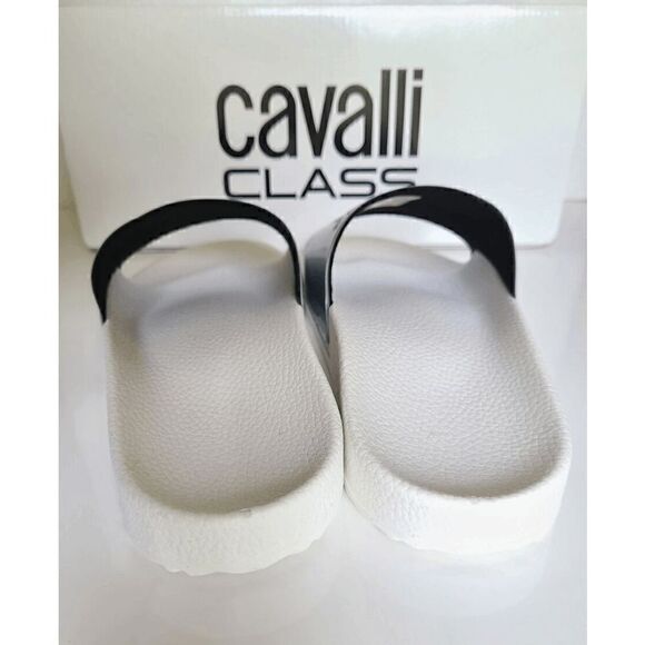 CAVALLI CLASS Women’s Comfort Pool White Logo Slides NEW WITH BOX MSRP $195 - Picture 6 of 12